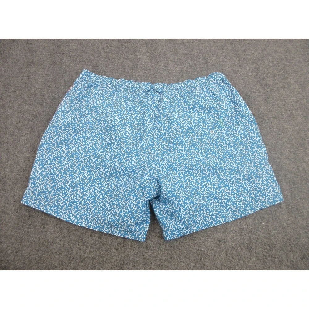 Bonobos Swim Trunks Mens 2XL Blue Abstract Print Mesh Lined Drawstring Beach